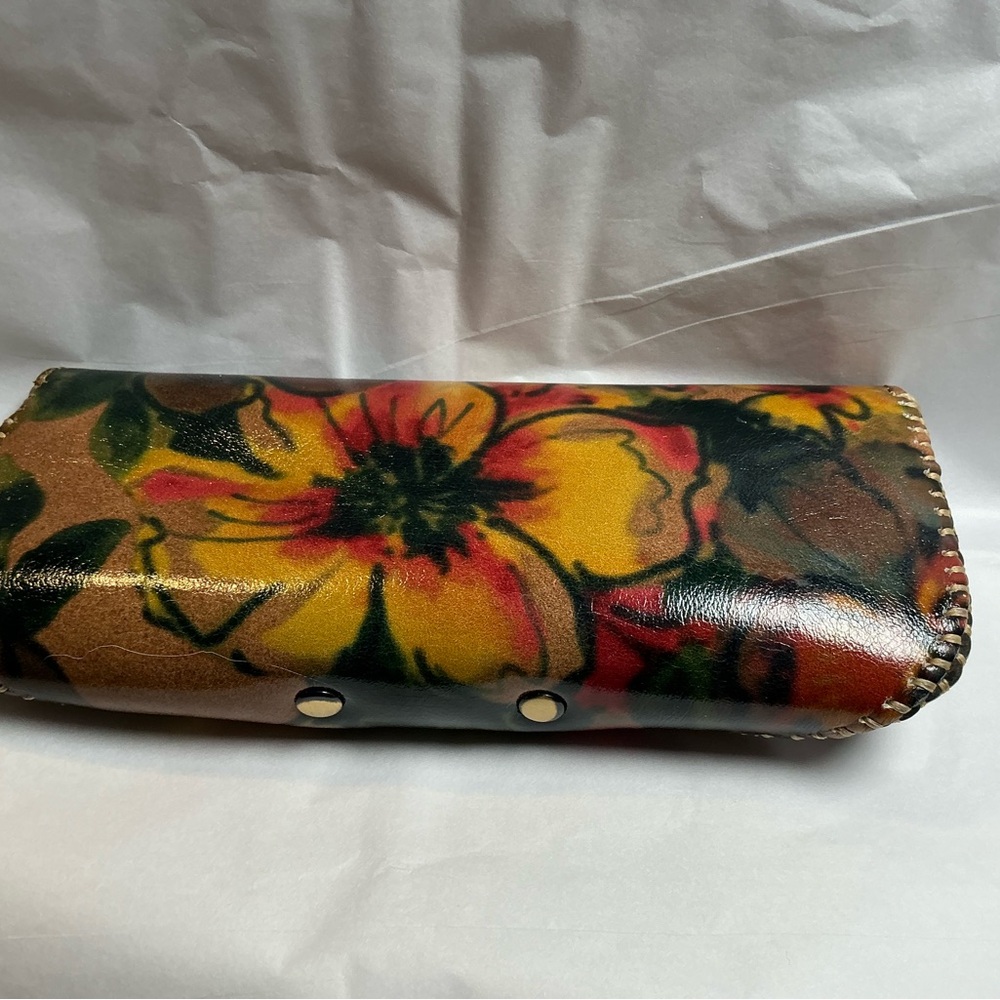Patricia Nash Leather Floral Sunglasses Case - Picture 2 of 4